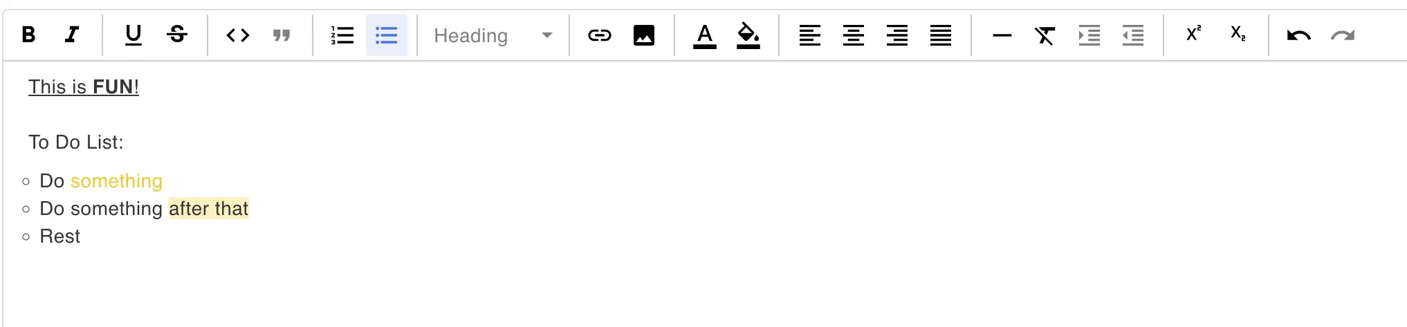 Rich Text Editor